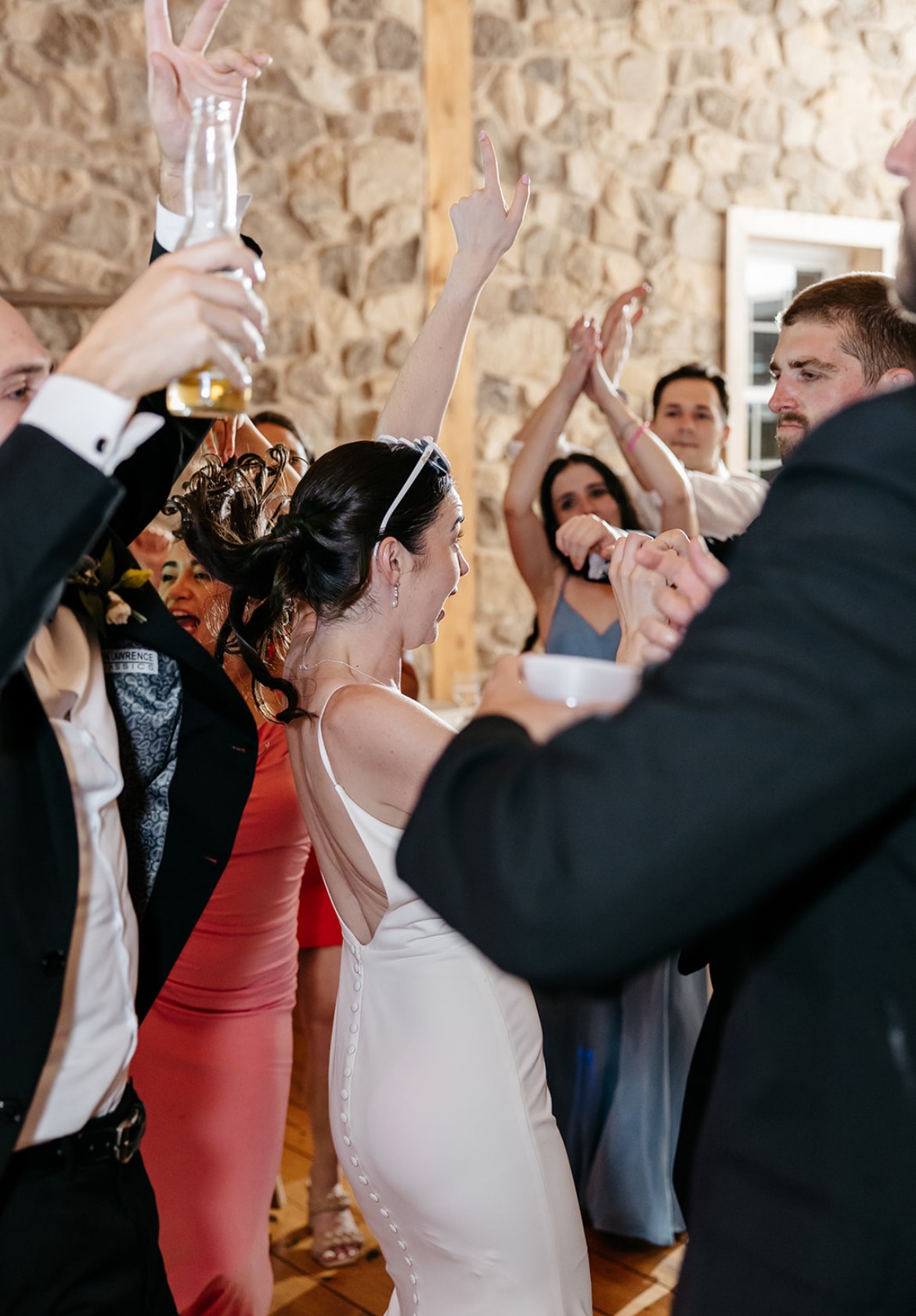 People celebrating and dancing